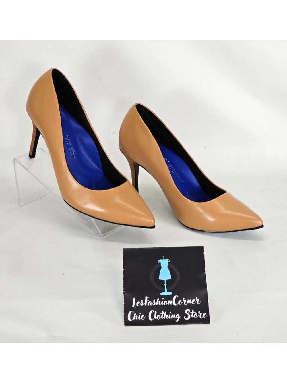 Antonia Saint NY Victoria Women's High Heel 3.5 Cushioned Nemi Tan Size 10 104 - Picture 4 of 16